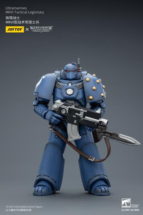 Warhammer: The Horus Heresy Ultramarines MKVI Tactical Legionary 1/18 Scale Action Figure Gallery Image 5