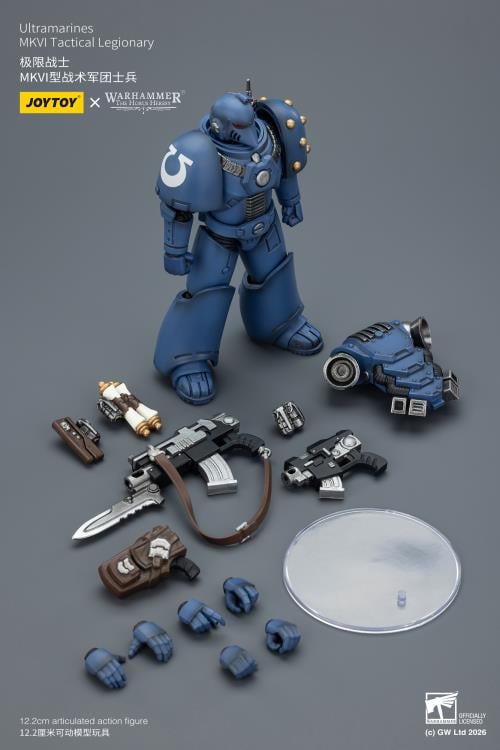 Warhammer: The Horus Heresy Ultramarines MKVI Tactical Legionary 1/18 Scale Action Figure Gallery Image 12