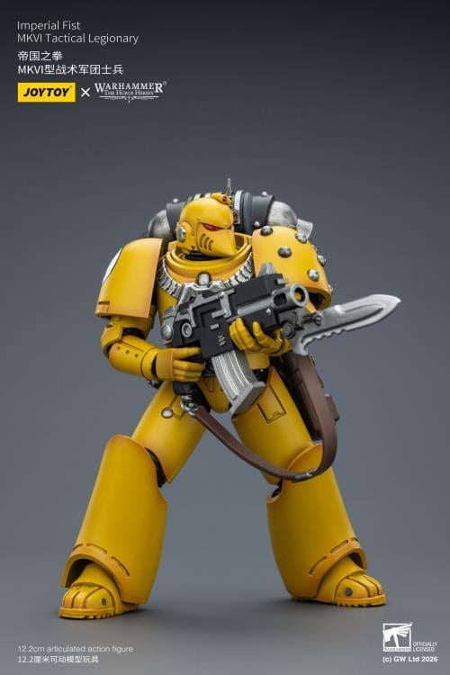 Warhammer: The Horus Heresy Imperial Fists MKVI Tactical Legionary 1/18 Scale Action Figure Gallery Image 8