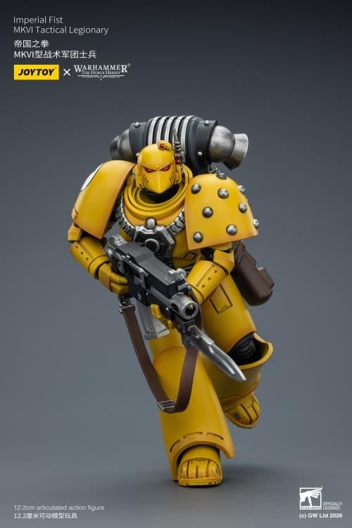 Warhammer: The Horus Heresy Imperial Fists MKVI Tactical Legionary 1/18 Scale Action Figure Gallery Image 10