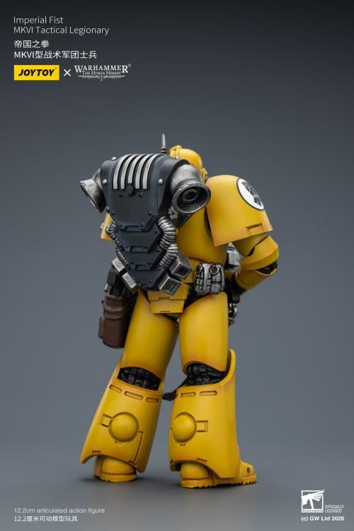 Warhammer: The Horus Heresy Imperial Fists MKVI Tactical Legionary 1/18 Scale Action Figure Gallery Image 7