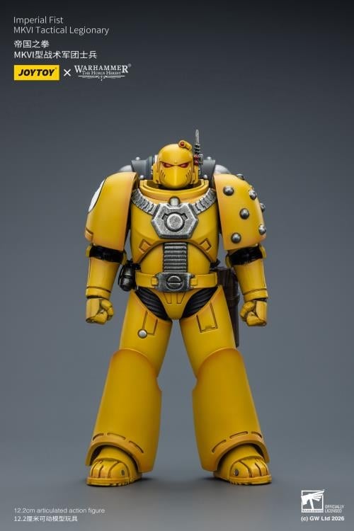 Warhammer: The Horus Heresy Imperial Fists MKVI Tactical Legionary 1/18 Scale Action Figure Gallery Image 4