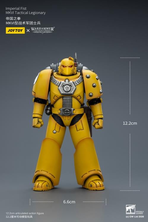 Warhammer: The Horus Heresy Imperial Fists MKVI Tactical Legionary 1/18 Scale Action Figure Gallery Image 13
