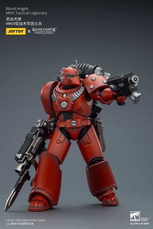 Warhammer: The Horus Heresy Blood Angels MKVI Tactical Legionary 1/18 Scale Action Figure Gallery Image 11