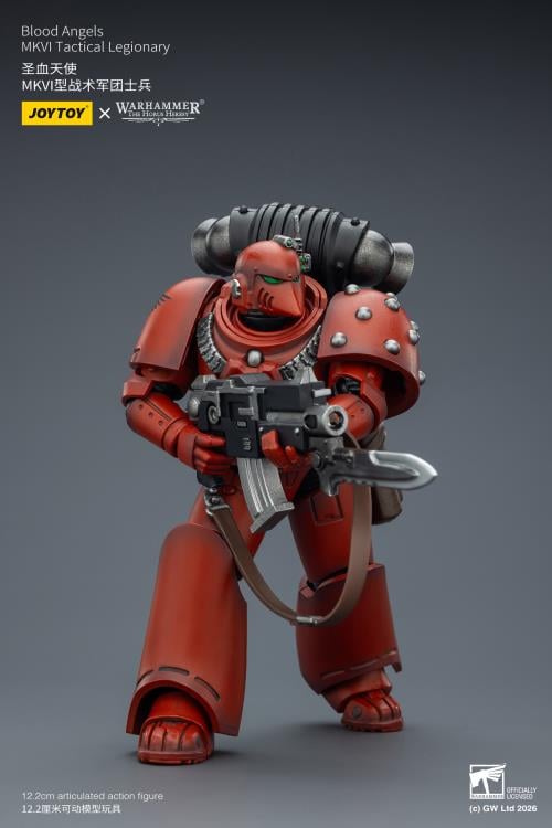 Warhammer: The Horus Heresy Blood Angels MKVI Tactical Legionary 1/18 Scale Action Figure Gallery Image 8