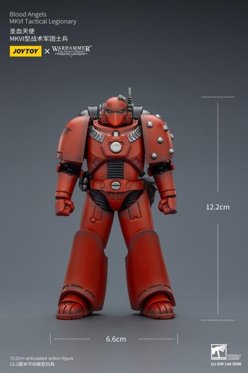 Warhammer: The Horus Heresy Blood Angels MKVI Tactical Legionary 1/18 Scale Action Figure Gallery Image 13