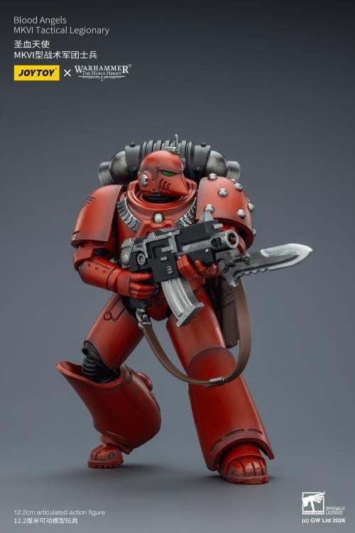 Warhammer: The Horus Heresy Blood Angels MKVI Tactical Legionary 1/18 Scale Action Figure Gallery Image 9