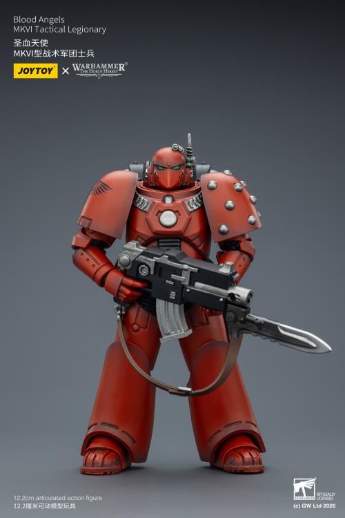 Warhammer: The Horus Heresy Blood Angels MKVI Tactical Legionary 1/18 Scale Action Figure Gallery Image 5