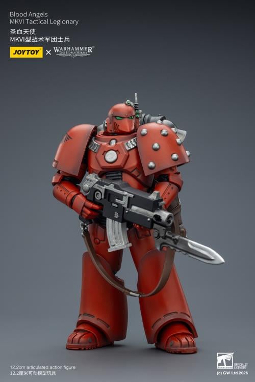 Warhammer: The Horus Heresy Blood Angels MKVI Tactical Legionary 1/18 Scale Action Figure Gallery Image 6