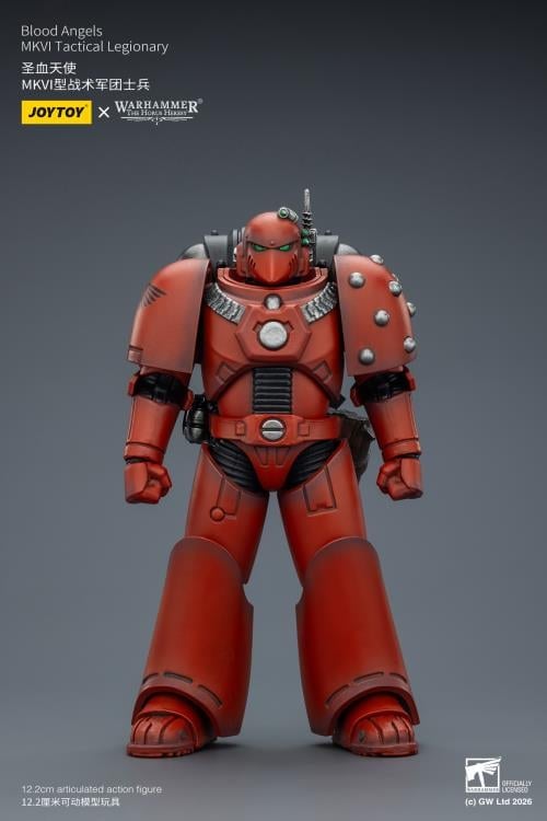 Warhammer: The Horus Heresy Blood Angels MKVI Tactical Legionary 1/18 Scale Action Figure Gallery Image 4