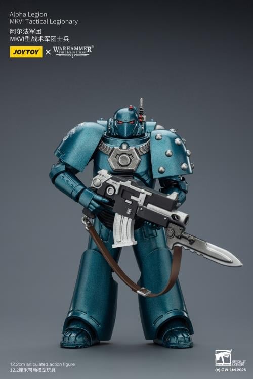 Warhammer: The Horus Heresy Alpha Legion MKVI Tactical Legionary 1/18 Scale Action Figure Gallery Image 5