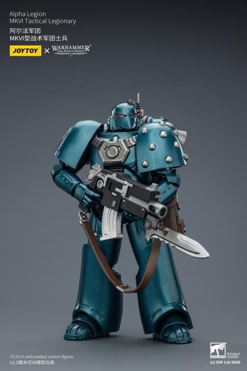 Warhammer: The Horus Heresy Alpha Legion MKVI Tactical Legionary 1/18 Scale Action Figure Gallery Image 6