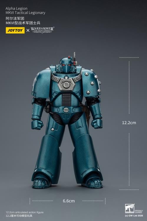 Warhammer: The Horus Heresy Alpha Legion MKVI Tactical Legionary 1/18 Scale Action Figure Gallery Image 13