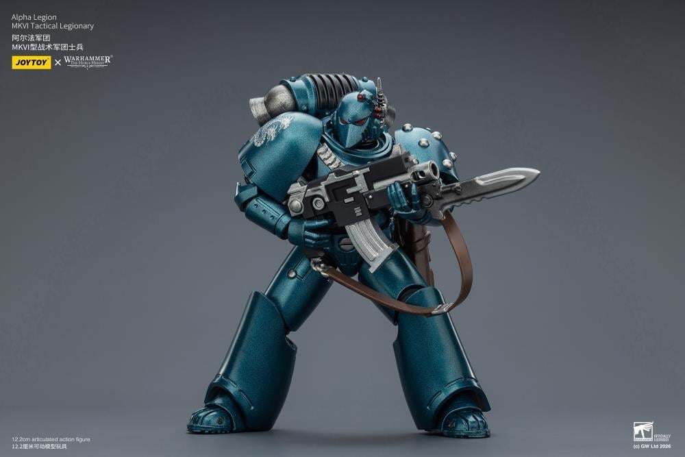 Warhammer: The Horus Heresy Alpha Legion MKVI Tactical Legionary 1/18 Scale Action Figure Gallery Image 9