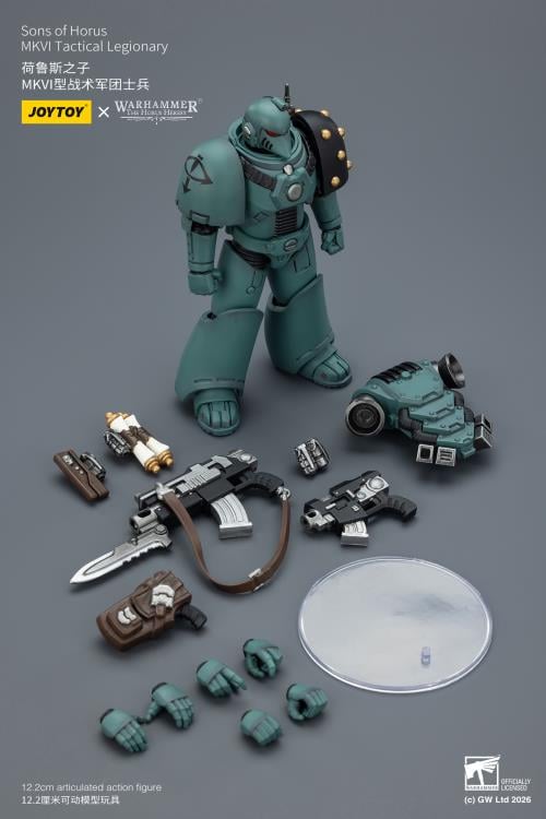 Warhammer: The Horus Heresy Sons of Horus MKVI Tactical Legionary 1/18 Scale Action Figure Gallery Image 12