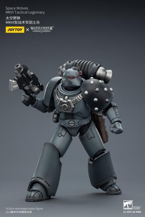 Warhammer: The Horus Heresy Space Wolves MKVI Tactical Legionary 1/18 Scale Action Figure Gallery Image 11
