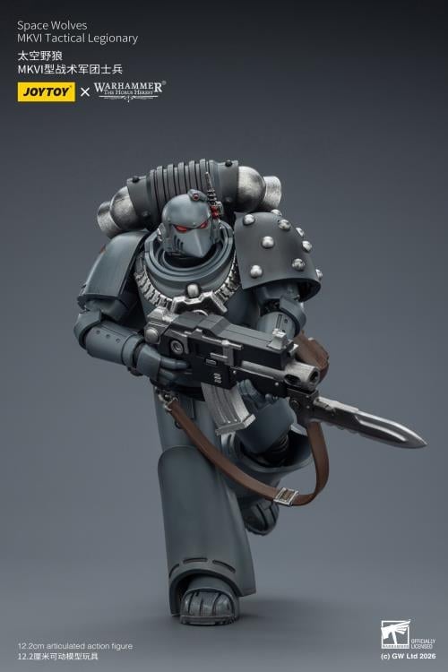 Warhammer: The Horus Heresy Space Wolves MKVI Tactical Legionary 1/18 Scale Action Figure Gallery Image 10