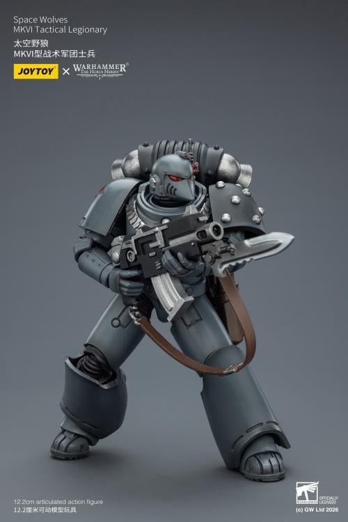 Warhammer: The Horus Heresy Space Wolves MKVI Tactical Legionary 1/18 Scale Action Figure Gallery Image 9