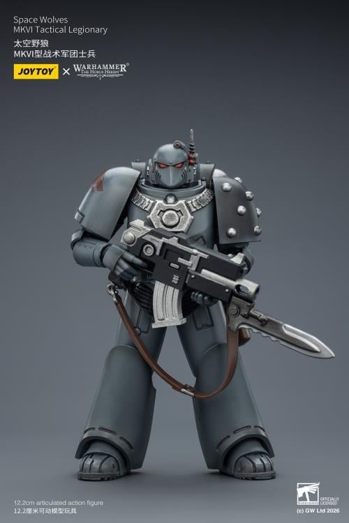 Warhammer: The Horus Heresy Space Wolves MKVI Tactical Legionary 1/18 Scale Action Figure Gallery Image 5