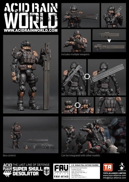 Acid Rain World FAV-A143 Super Skull Desolator 1/18 Scale Action Figure Gallery Image 11