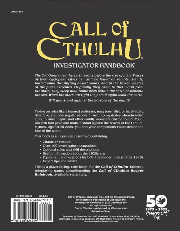 Call of Cthulhu: Chaosium’s 50th Anniversary Slipcase Limited Edition Set Gallery Image 6
