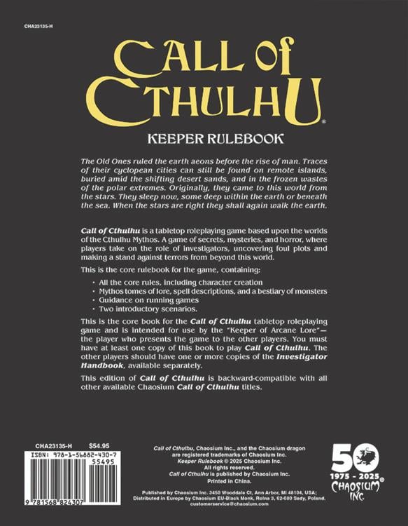 Call of Cthulhu: Chaosium’s 50th Anniversary Slipcase Limited Edition Set Gallery Image 4