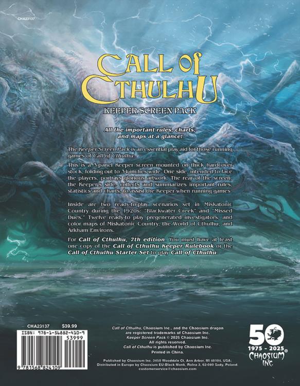 Call of Cthulhu: Chaosium’s 50th Anniversary Slipcase Limited Edition Set Gallery Image 8