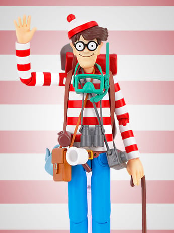 Where's Waldo Waldo 1/12 Scale Action Figure Gallery Image 2