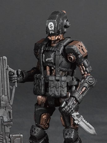 Acid Rain World FAV-A144 Super Skull Simupuppet P5 1/18 Scale Action Figure Gallery Image 2