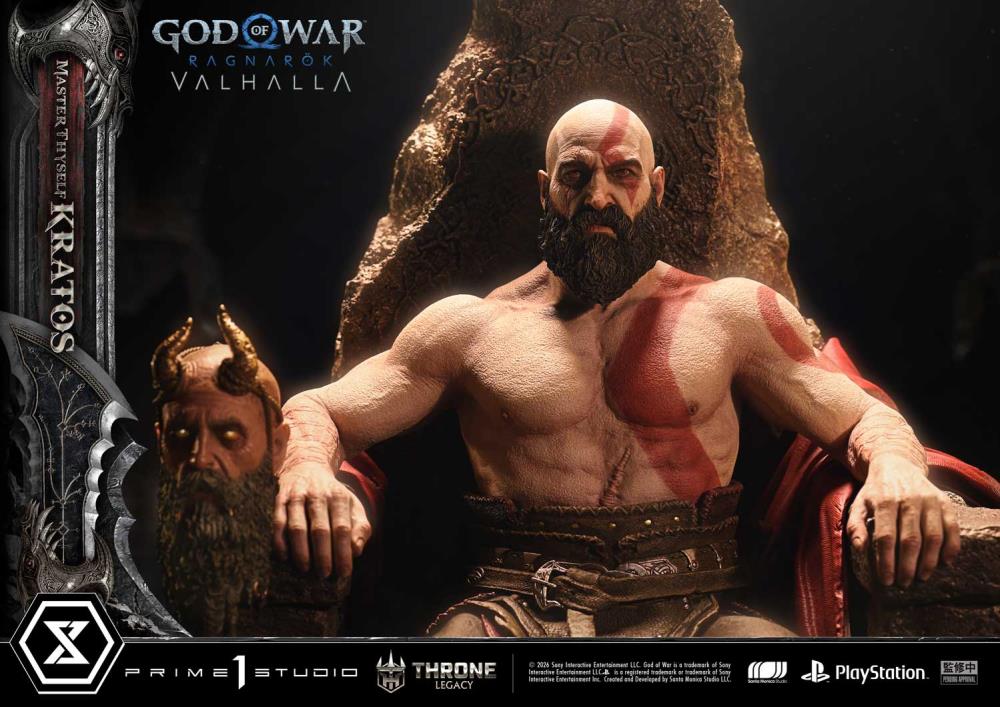 God of War Ragnarok Throne Legacy Master Thyself Kratos (Bonus Ver.) 1/3 Scale Limited Edition Statue Gallery Image 15