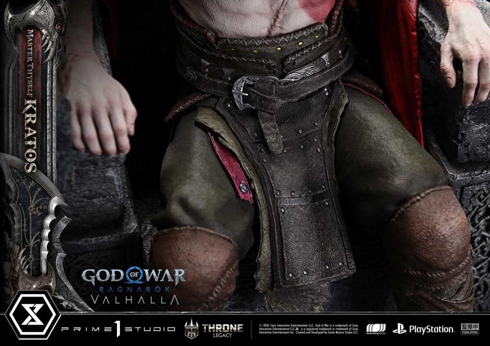 God of War Ragnarok Throne Legacy Master Thyself Kratos (Bonus Ver.) 1/3 Scale Limited Edition Statue Gallery Image 36