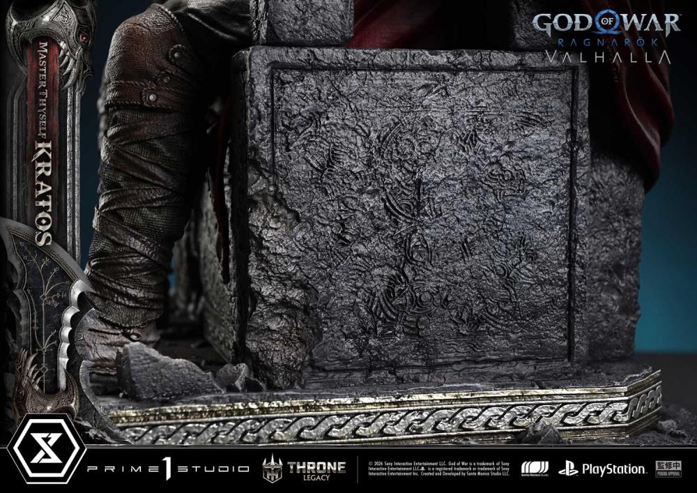 God of War Ragnarok Throne Legacy Master Thyself Kratos (Bonus Ver.) 1/3 Scale Limited Edition Statue Gallery Image 35