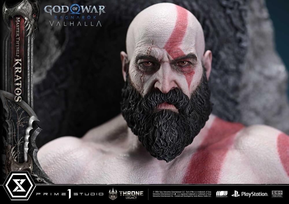 God of War Ragnarok Throne Legacy Master Thyself Kratos (Bonus Ver.) 1/3 Scale Limited Edition Statue Gallery Image 28