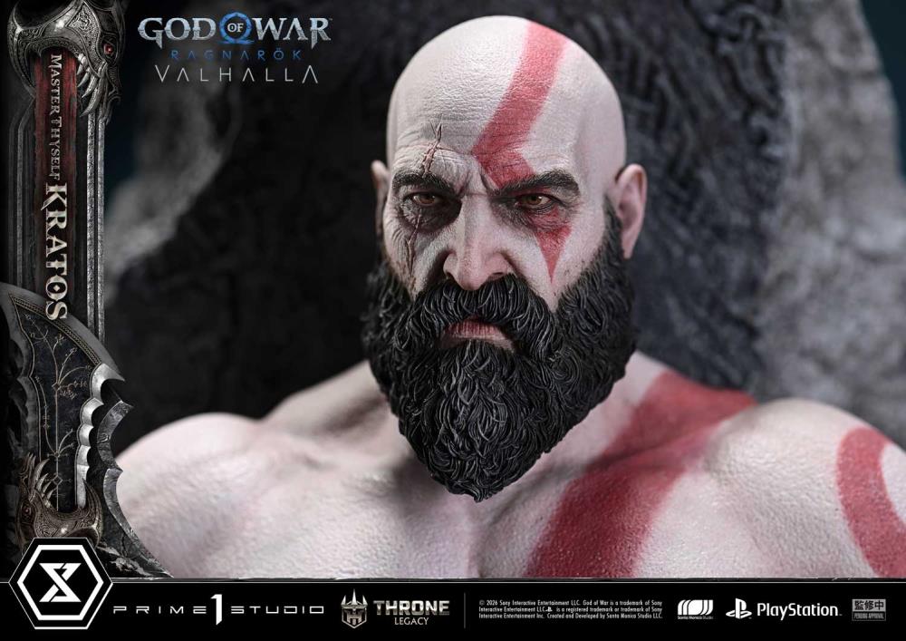 God of War Ragnarok Throne Legacy Master Thyself Kratos (Bonus Ver.) 1/3 Scale Limited Edition Statue Gallery Image 32