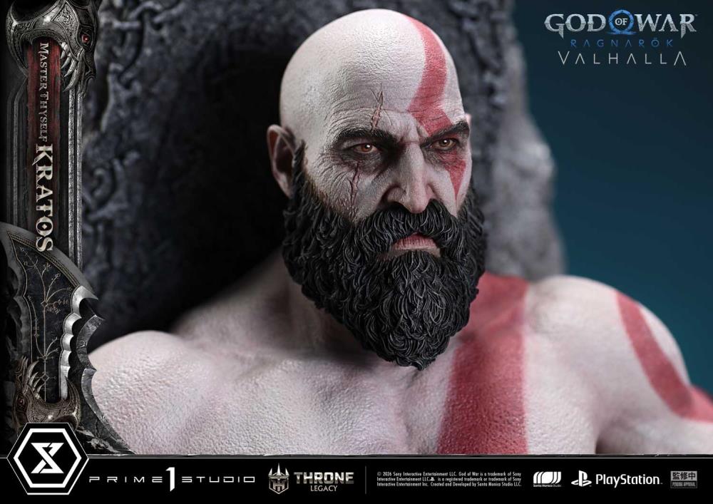 God of War Ragnarok Throne Legacy Master Thyself Kratos (Bonus Ver.) 1/3 Scale Limited Edition Statue Gallery Image 33