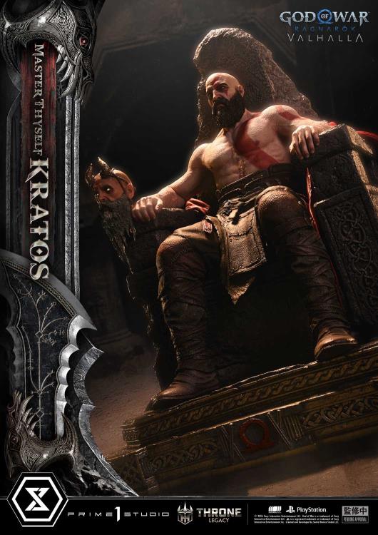 God of War Ragnarok Throne Legacy Master Thyself Kratos (Bonus Ver.) 1/3 Scale Limited Edition Statue Gallery Image 11