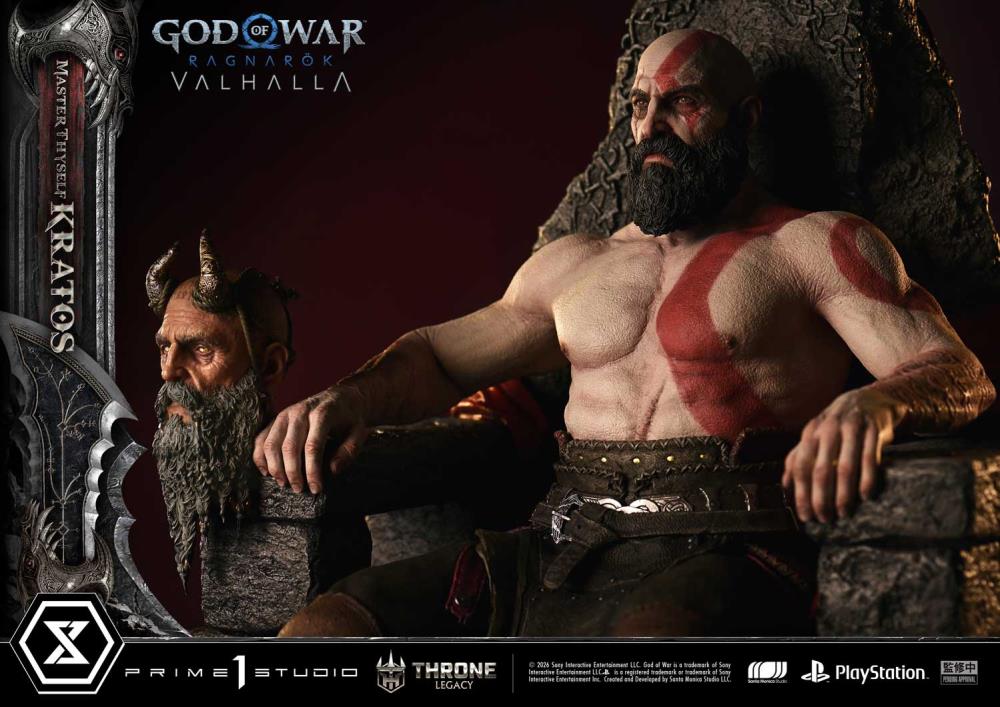 God of War Ragnarok Throne Legacy Master Thyself Kratos (Bonus Ver.) 1/3 Scale Limited Edition Statue Gallery Image 27