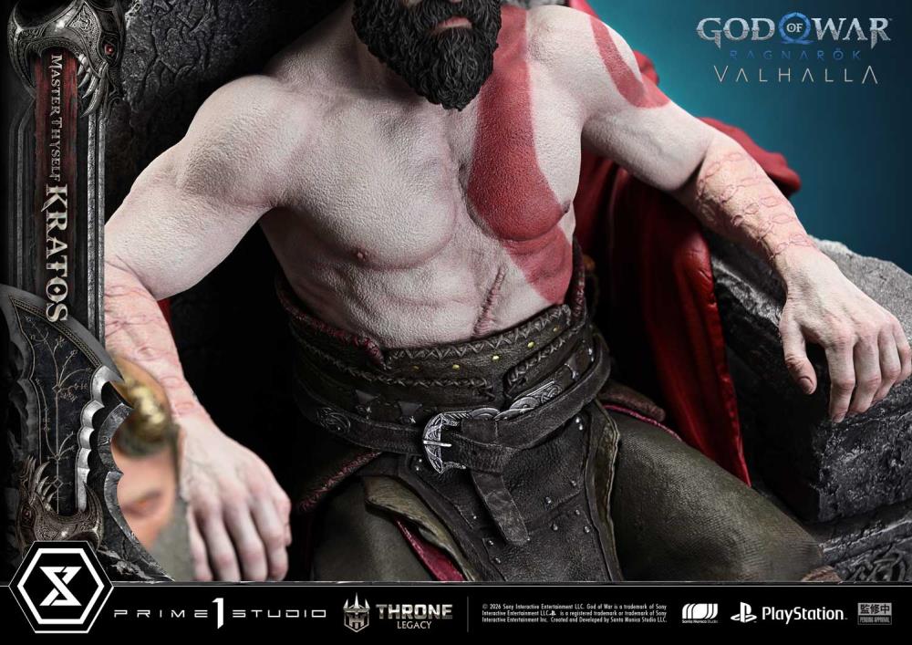 God of War Ragnarok Throne Legacy Master Thyself Kratos (Bonus Ver.) 1/3 Scale Limited Edition Statue Gallery Image 34