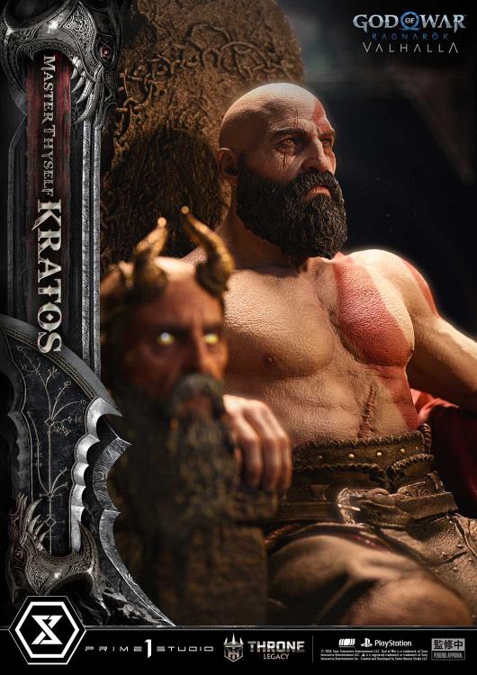 God of War Ragnarok Throne Legacy Master Thyself Kratos (Bonus Ver.) 1/3 Scale Limited Edition Statue Gallery Image 13