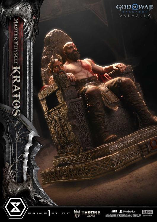 God of War Ragnarok Throne Legacy Master Thyself Kratos (Bonus Ver.) 1/3 Scale Limited Edition Statue Gallery Image 12