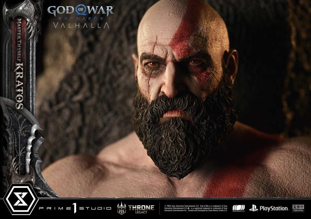 God of War Ragnarok Throne Legacy Master Thyself Kratos (Bonus Ver.) 1/3 Scale Limited Edition Statue Gallery Image 20