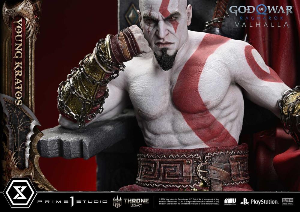 God of War Ragnarok Throne Legacy Young Kratos (Bonus Ver.) 1/3 Scale Limited Edition Statue Gallery Image 30