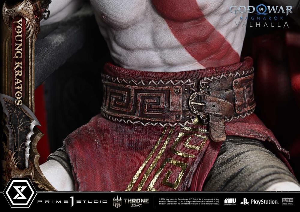 God of War Ragnarok Throne Legacy Young Kratos (Bonus Ver.) 1/3 Scale Limited Edition Statue Gallery Image 31