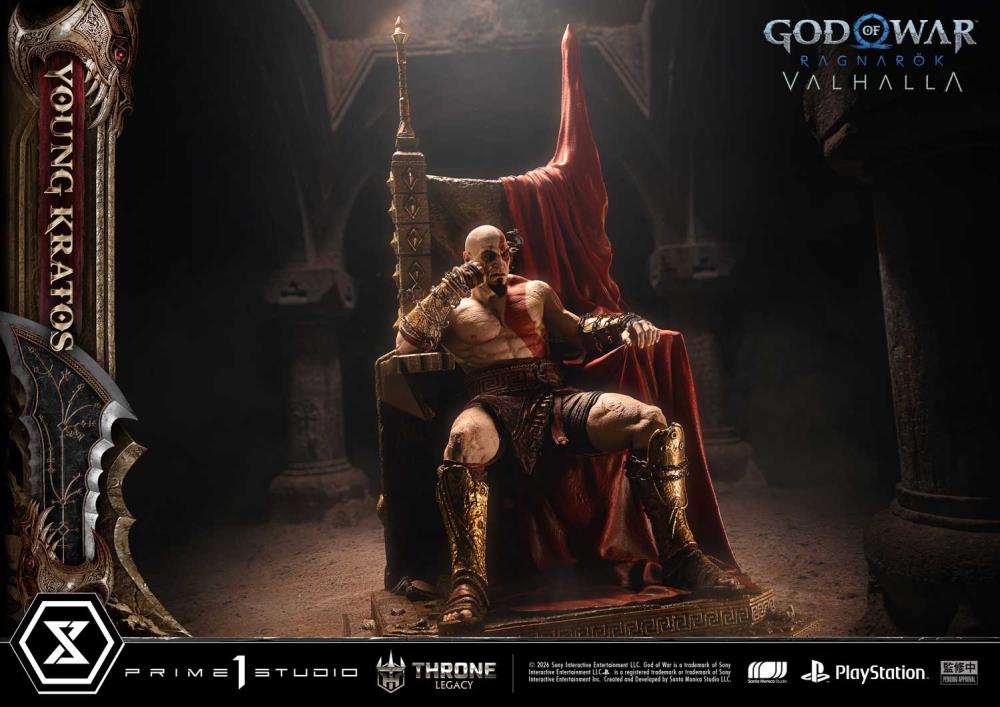 God of War Ragnarok Throne Legacy Young Kratos (Bonus Ver.) 1/3 Scale Limited Edition Statue Gallery Image 11