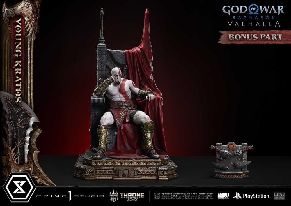 God of War Ragnarok Throne Legacy Young Kratos (Bonus Ver.) 1/3 Scale Limited Edition Statue Gallery Image 9