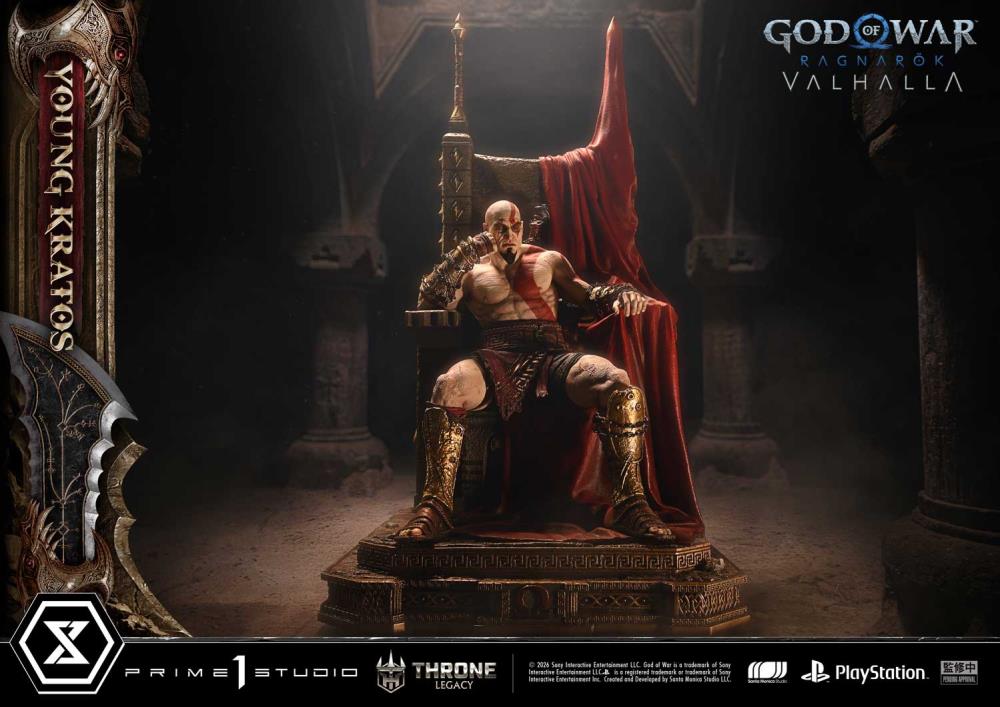 God of War Ragnarok Throne Legacy Young Kratos (Bonus Ver.) 1/3 Scale Limited Edition Statue Gallery Image 10