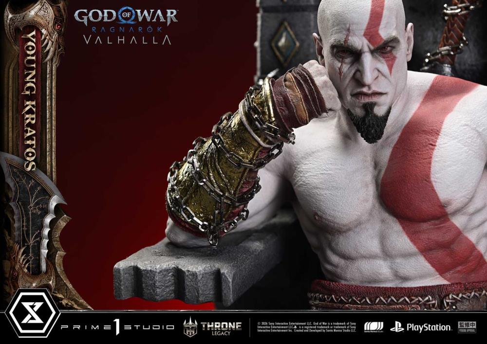 God of War Ragnarok Throne Legacy Young Kratos (Bonus Ver.) 1/3 Scale Limited Edition Statue Gallery Image 32
