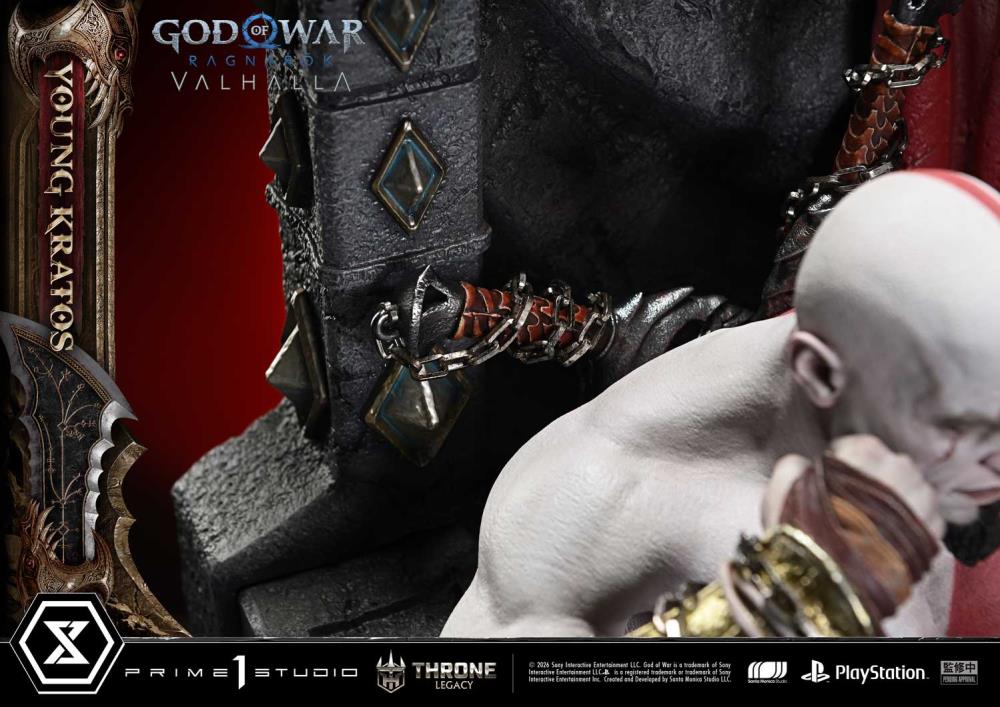 God of War Ragnarok Throne Legacy Young Kratos (Bonus Ver.) 1/3 Scale Limited Edition Statue Gallery Image 33