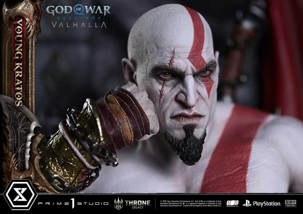 God of War Ragnarok Throne Legacy Young Kratos (Bonus Ver.) 1/3 Scale Limited Edition Statue Gallery Image 28