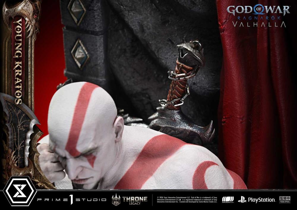 God of War Ragnarok Throne Legacy Young Kratos (Bonus Ver.) 1/3 Scale Limited Edition Statue Gallery Image 34